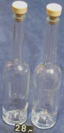 28 PAREJA BOTELLAS VIDRIO